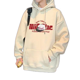 HK Style Men's Oversized Cotton Hoodie