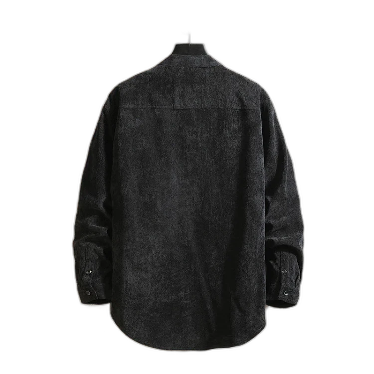 Men's Long Sleeve Korean Corduroy Shirt