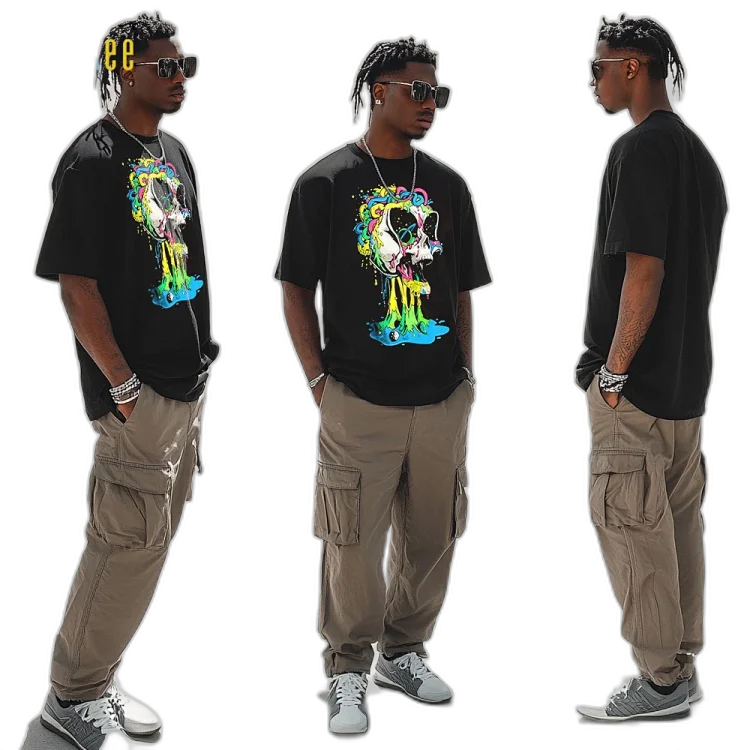 Men's Printed Día de Muertos Tee