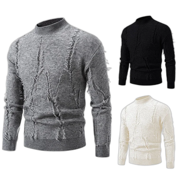 Men's Tassel Sweater Autumn Winter Casual