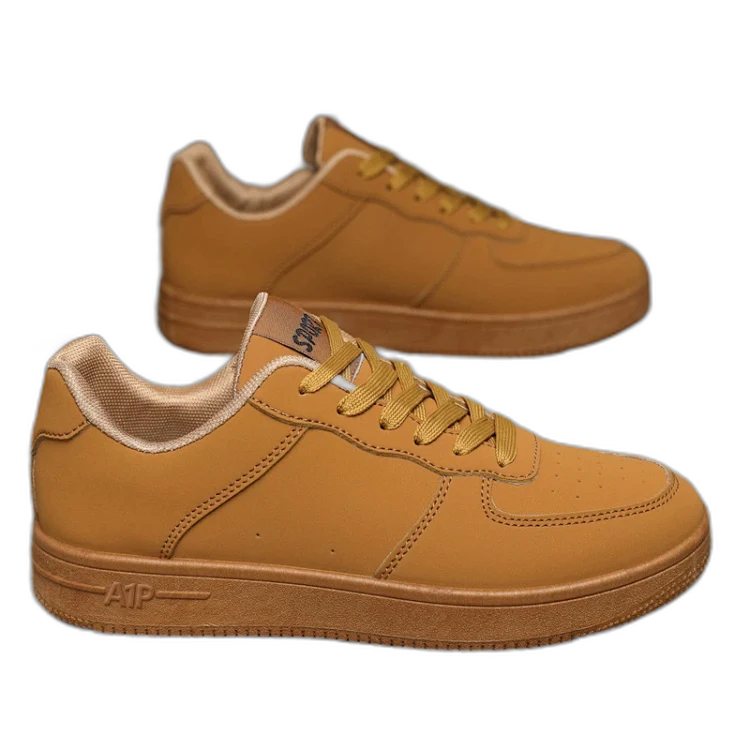 Men's Trendy Air Force Chunky White Sneakers